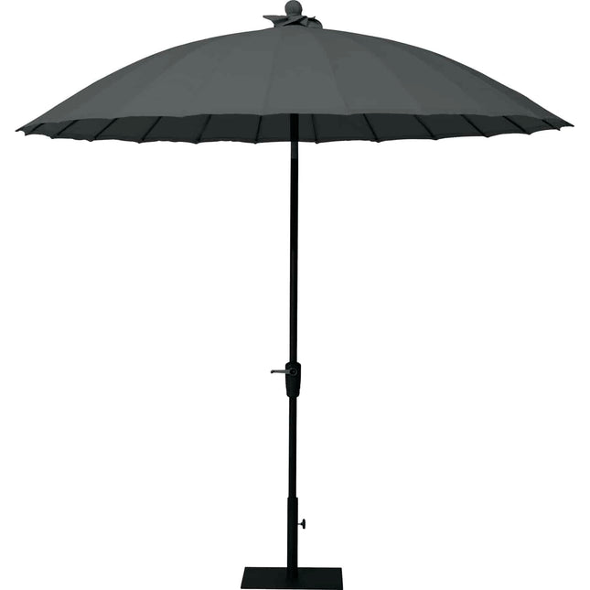 4 Seasons Outdoor Shanghai Parasol 300 cm Ø Holzkohle