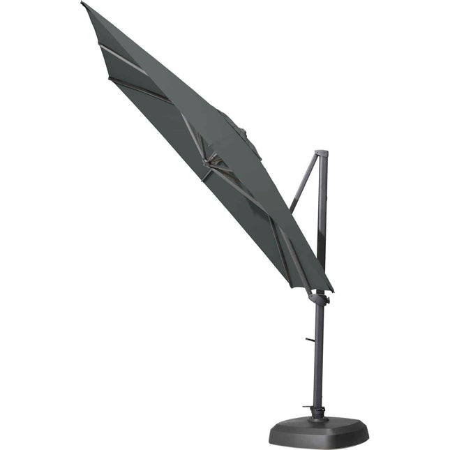 4 Seasons Outdoor Parasol Siesta 300 x 300 cm Holzkohle