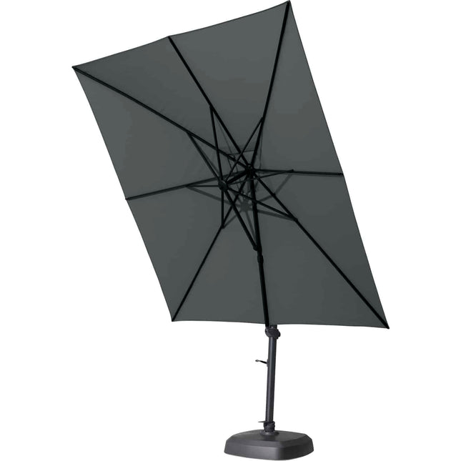 4 Seasons Outdoor Parasol Siesta 300 x 300 cm Holzkohle