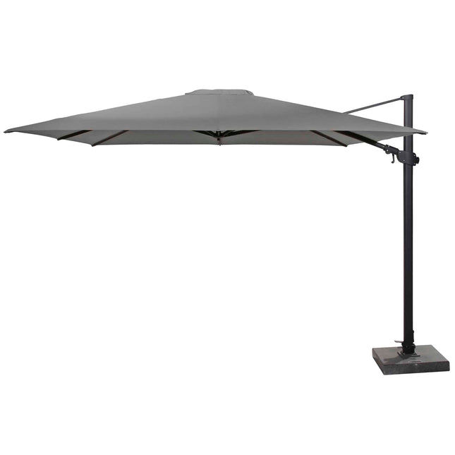4 Seasons Outdoor Parasol Siesta Premium 300 x 300 cm Holzkohle