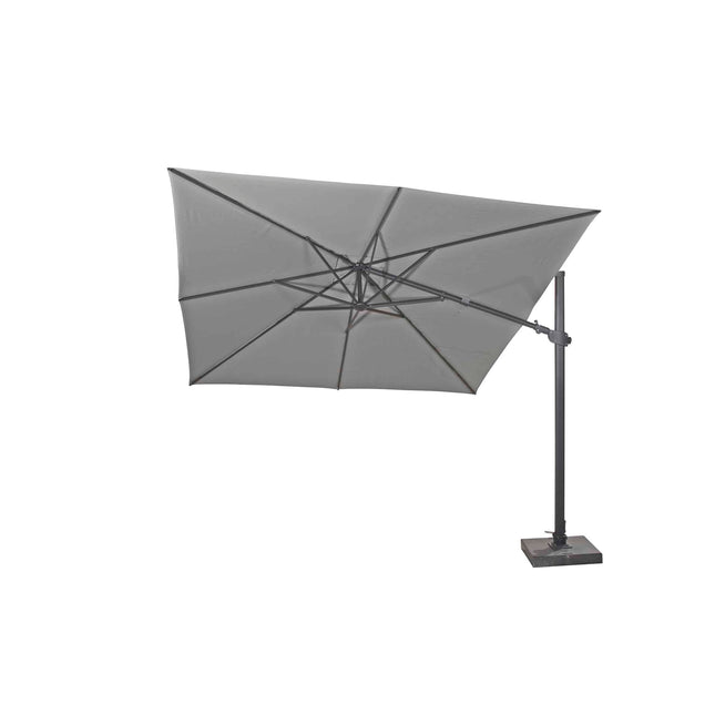 4 Seasons Outdoor Parasol Siesta Premium 300 x 300 cm Holzkohle