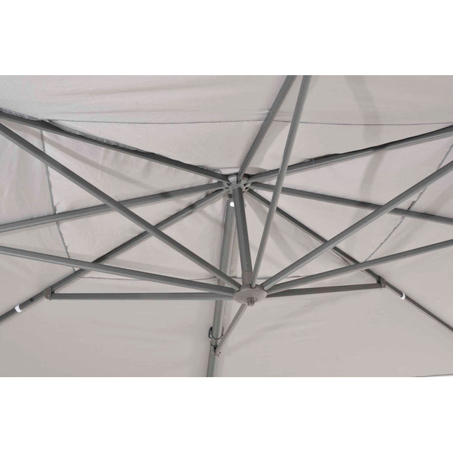 4 Seasons Outdoor Parasol Siesta Premium 300 x 300 cm Holzkohle