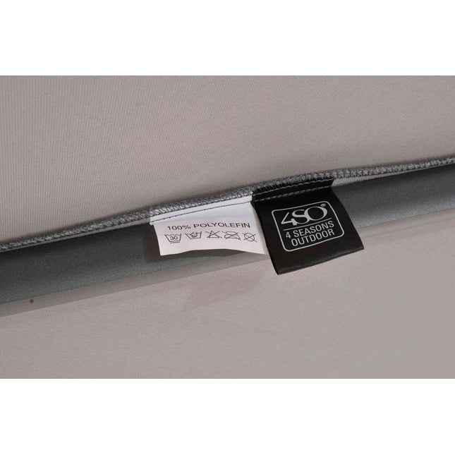 4 Seasons Outdoor Parasol Siesta Premium 300 x 300 cm mittelgrau
