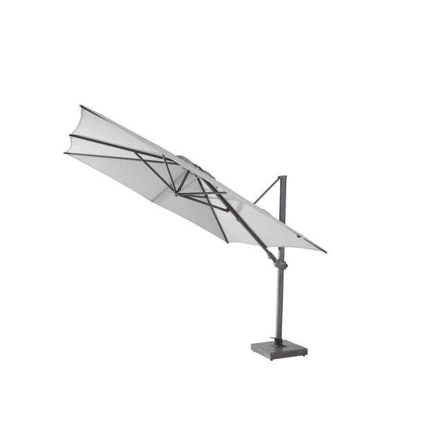 4 Seasons Outdoor Parasol Siesta Premium 300 x 300 cm mittelgrau