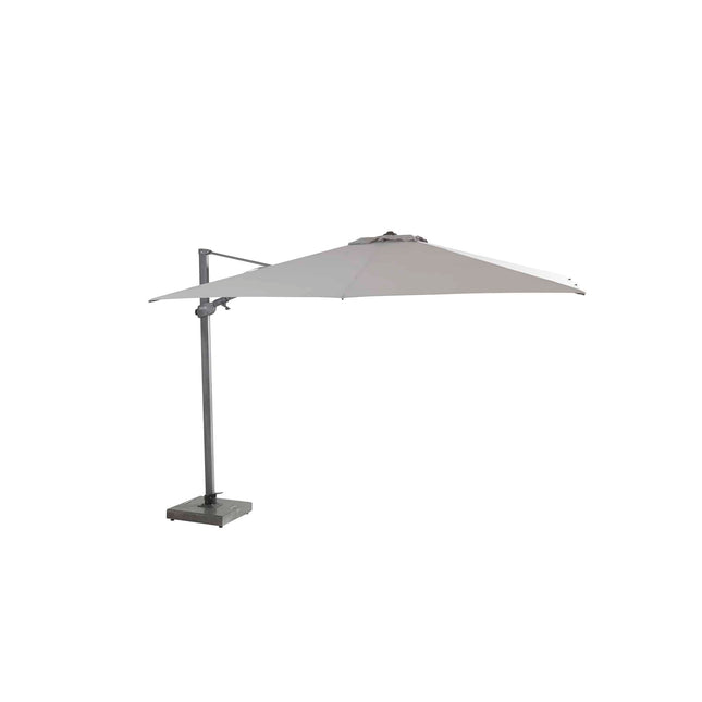 4 Seasons Outdoor Parasol Siesta Premium 300 x 300 cm mittelgrau