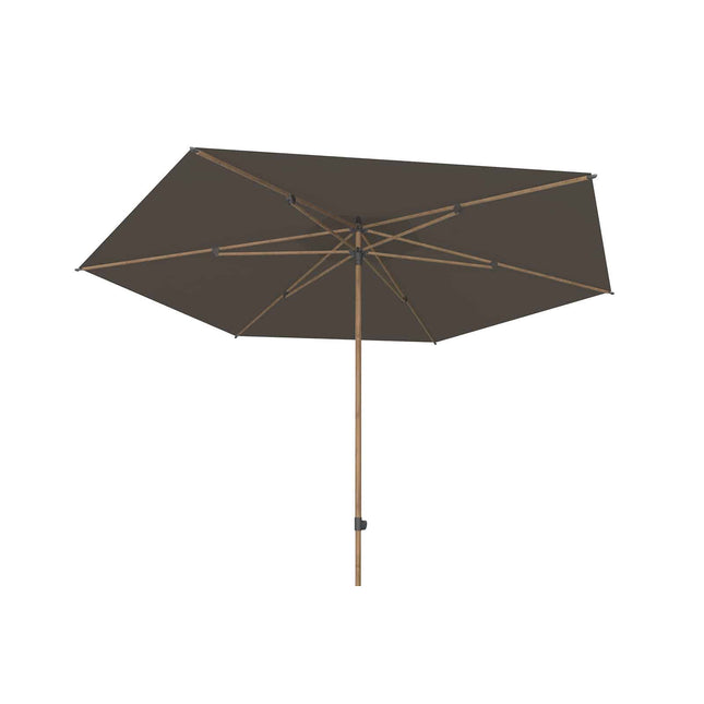 4 Seasons Outdoor Azzurro 300 cm Ø Anthrazit mit Holz -Look -Rahmen