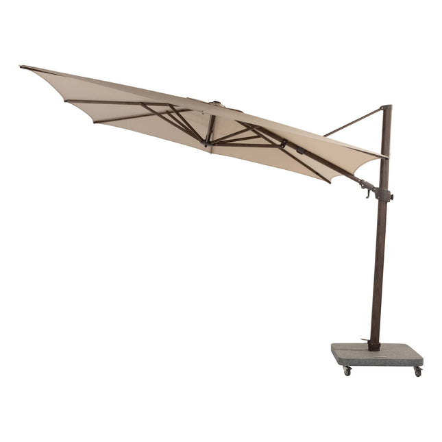 4 Seasons Outdoor Siesta Premium 300 x 300 cm. Strand mit Wenge -Rahmen