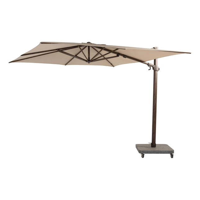 4 Seasons Outdoor Siesta Premium 300 x 300 cm. Strand mit Wenge -Rahmen