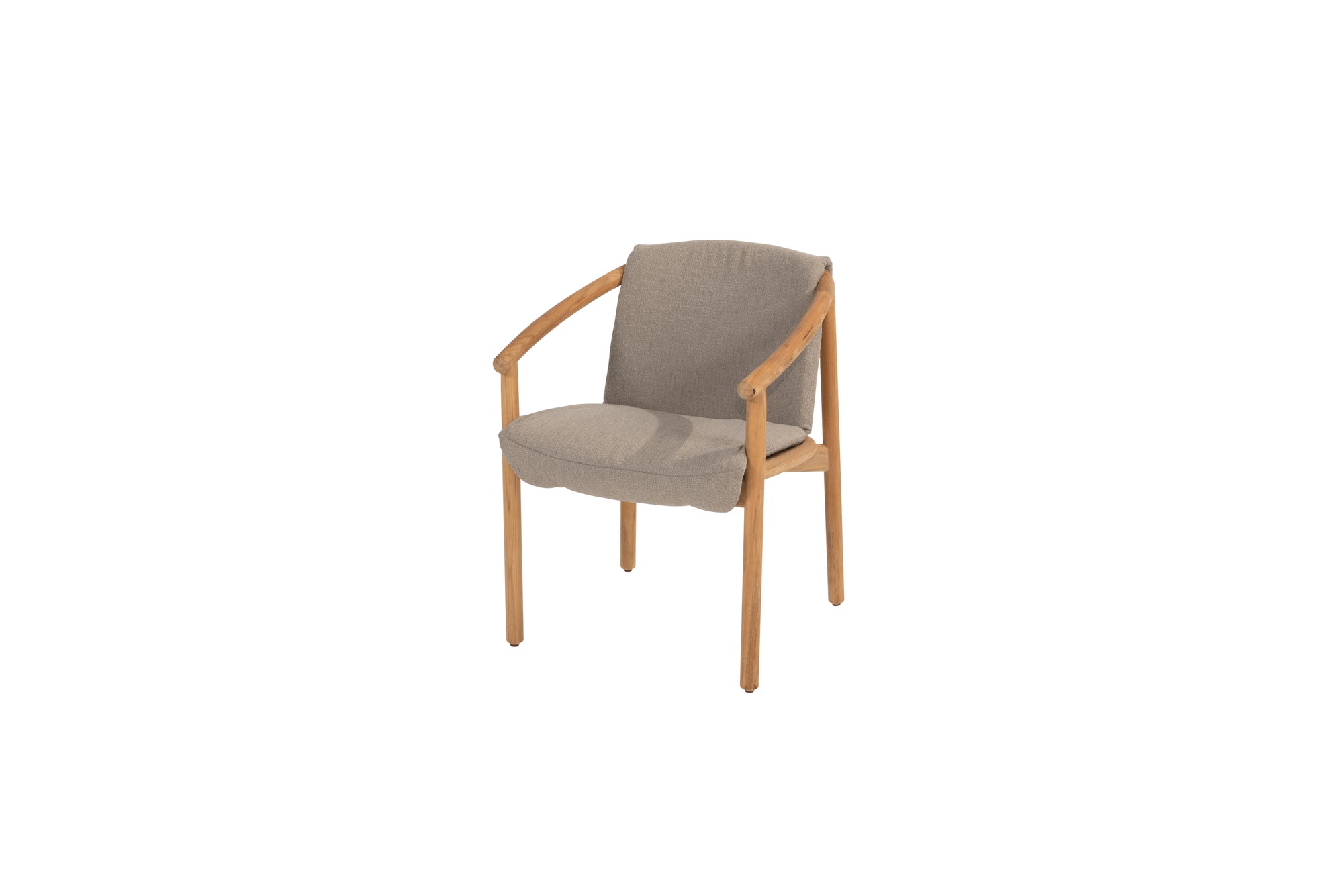 4SO Tess dining stoel taupe incl. 2 kussens