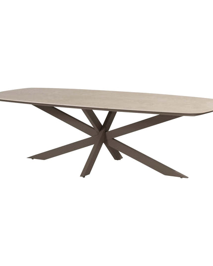 4 Seasons Outdoor Gartenset Capalbio Low Dining Chair + Nevada Low Ess Tisch-Fass-Form 250 cm Terre