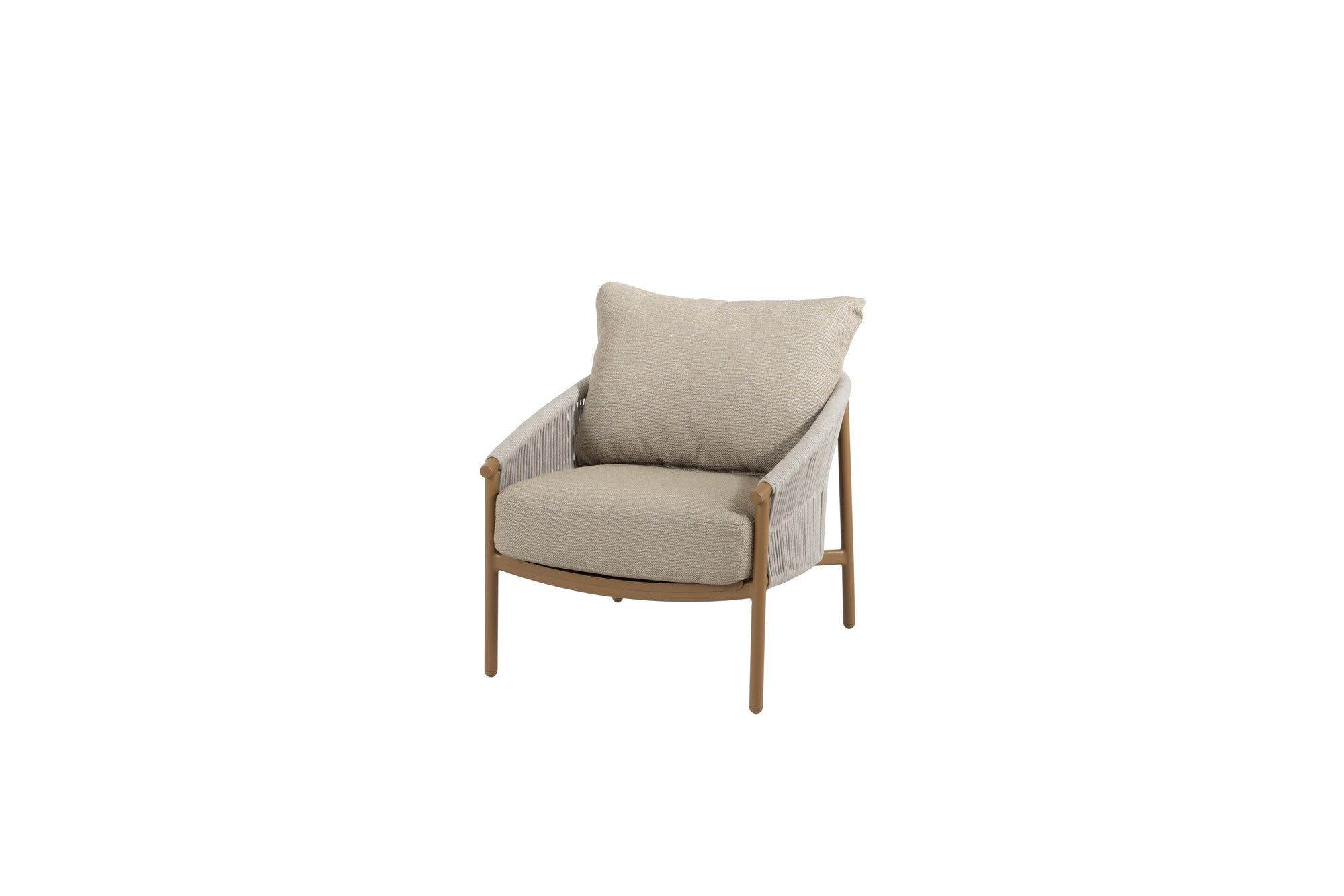 4SO Milos loungestoel taupe incl. 2 kussens