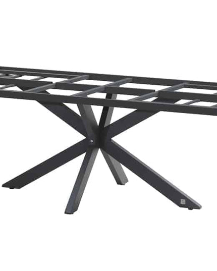 Taste 4SO Barista Dining Anthrazit + Minerva Tisch HPL Blatt Dunkelgrau 280 x 95 cm