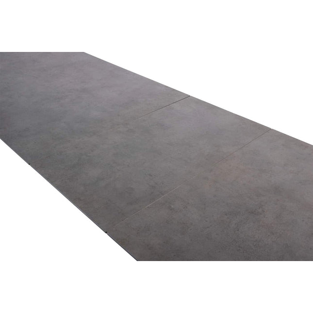 4 Seasons Outdoor Goa Excision Dining Tisch mit HPL-Tisch-Top-Schiefer-Anthrazit 180-230-280 x 95 cm.