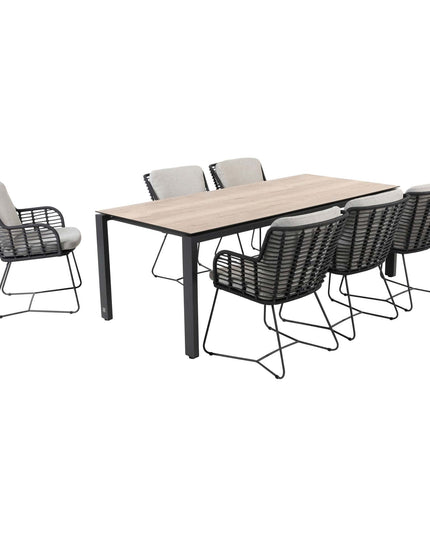 4 Seasons Outdoor Fabrice Dining Anthrazit + 4 Jahreszeit