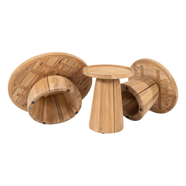4 Seasons Outdoor Pablo Couchtisch Teak 60 cm Ø (H 40)