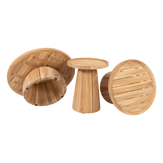 4 Seasons Outdoor Pablo Couchtisch Teak 60 cm Ø (H 40)