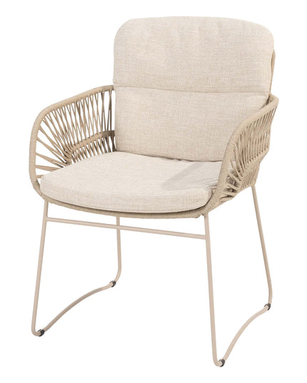 4 Seasons Outdoor Murcia Dining Latte + Taste 4SO Prado Teak Tabelle 160 Ø CM