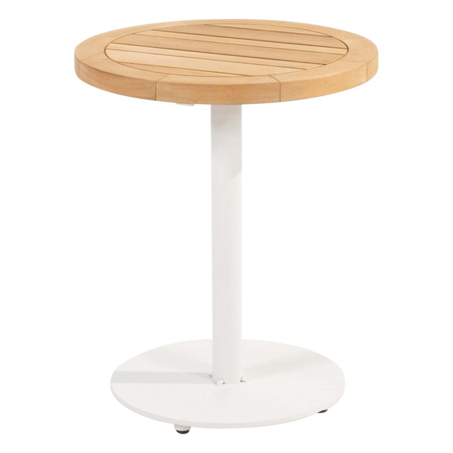 4 Seasons Outdoor Volta Teak Side Table Central Bein Weiß 45 cm. Ø (H 55)