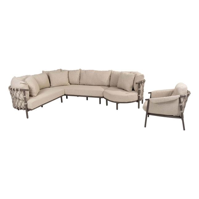 4 Seasons Outdoor Ezra Lounge Set + Lounge Stuhl