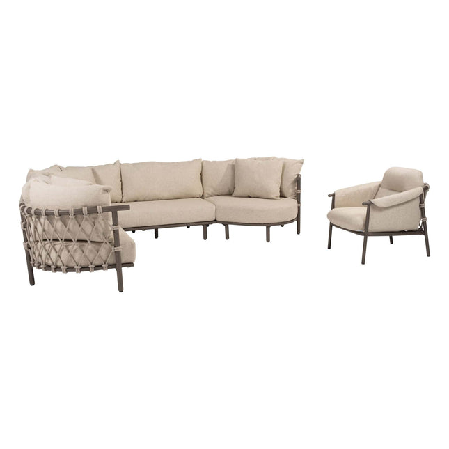 4 Seasons Outdoor Ezra Lounge Set + Lounge Stuhl