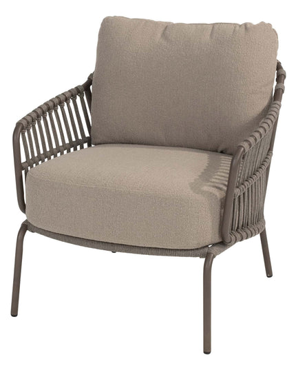 4 Seasons Outdoor Gartenset Capalbio Low Dining Chair + Nevada Low Ess Tisch-Fass-Form 250 cm Terre