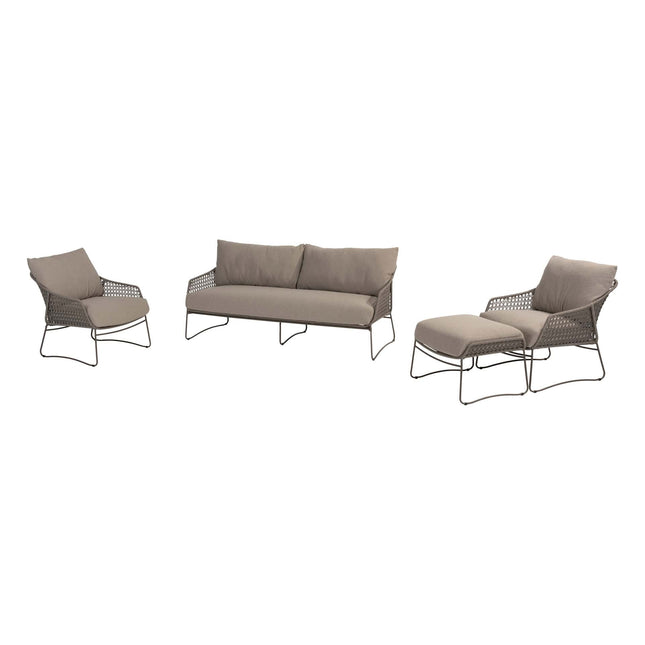4 Seasons Outdoor Moretti Lounge Set ohne Couchtisch