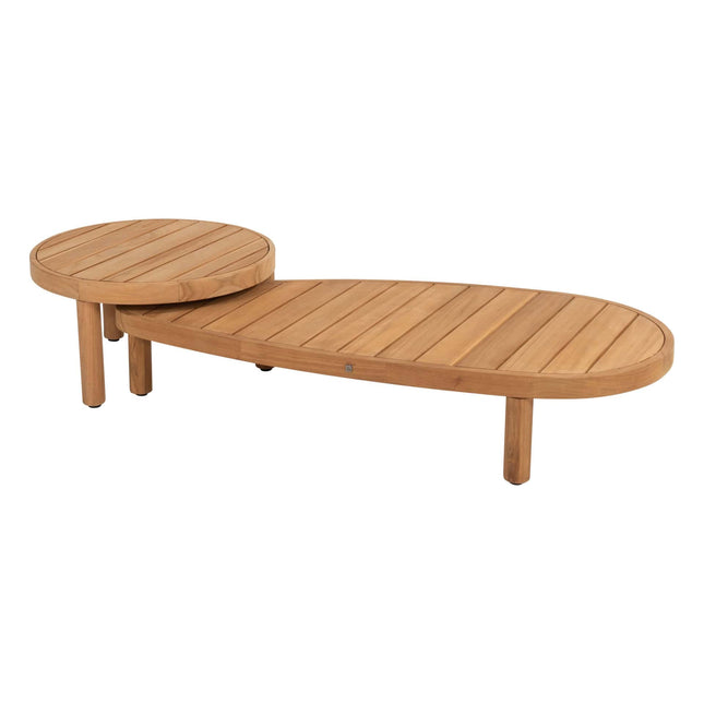 4 Seasons Outdoor Finn Couchtisch Kieselform 125 x 63 cm. (H 25)