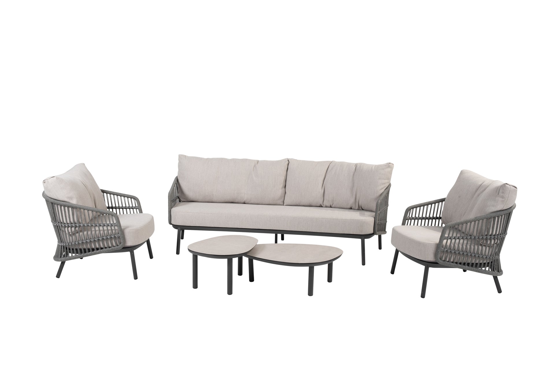Alicante lounge set anthracite with Monroe tables - Complete Set
