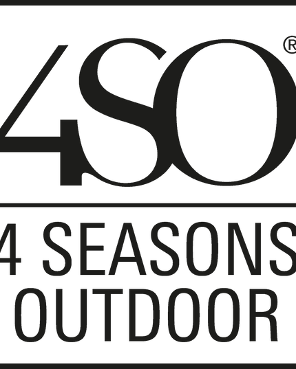 4 Seasons Outdoor Veneto Dining Anthrazit + Montana Tisch Barrel Keramik Terrazzo 240 x 103 cm