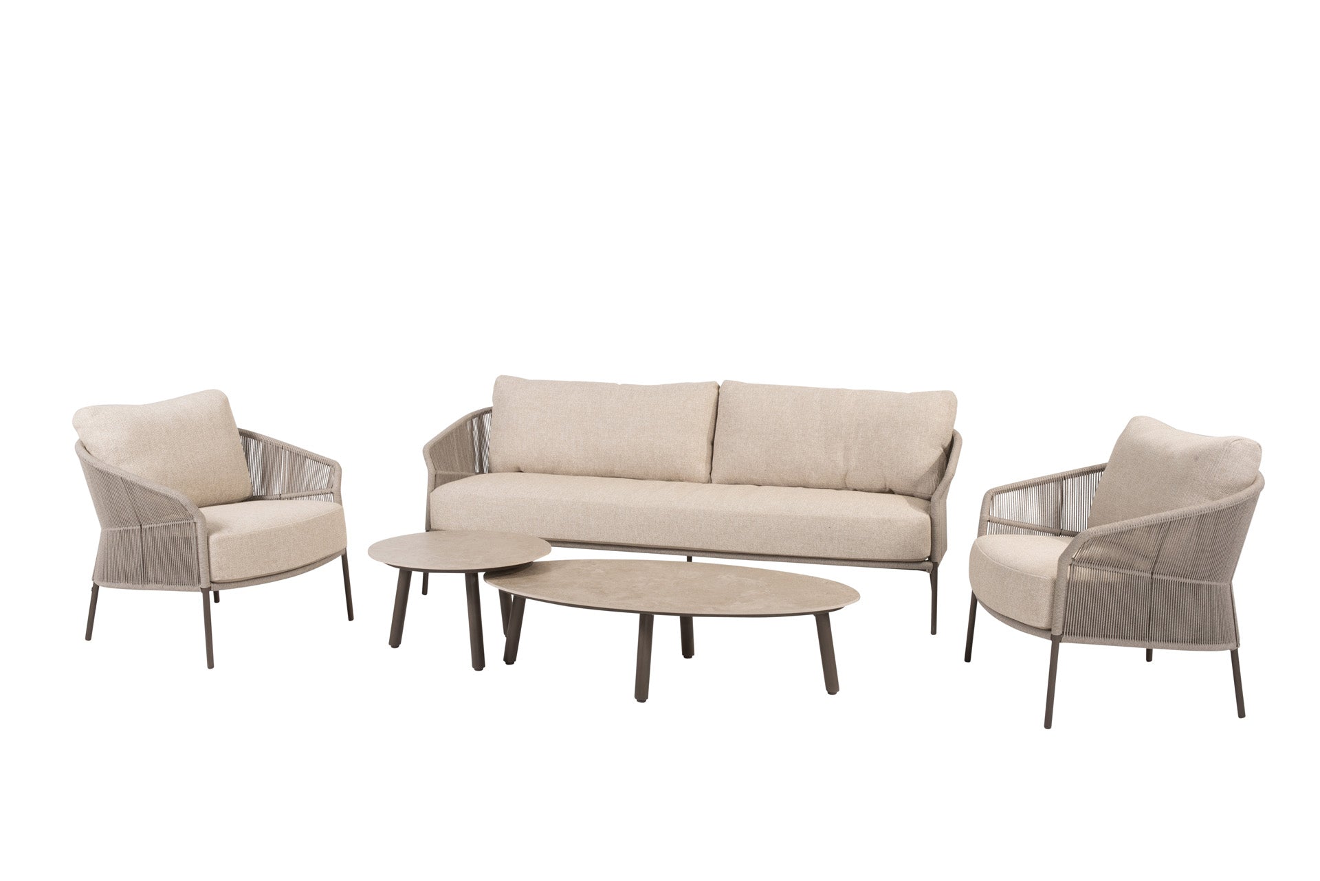 Florence lounge set terre with Salute tables ellips+round01 - Complete Set