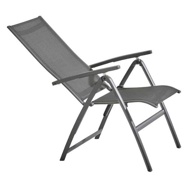 Taste 4SO Cadiz Verstellbarer Stuhl + Kammtisch Anthrazit 220 cm