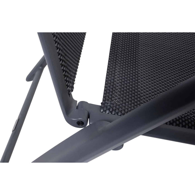 Taste 4SO Cadiz Verstellbarer Stuhl + Kammtisch Anthrazit 220 cm