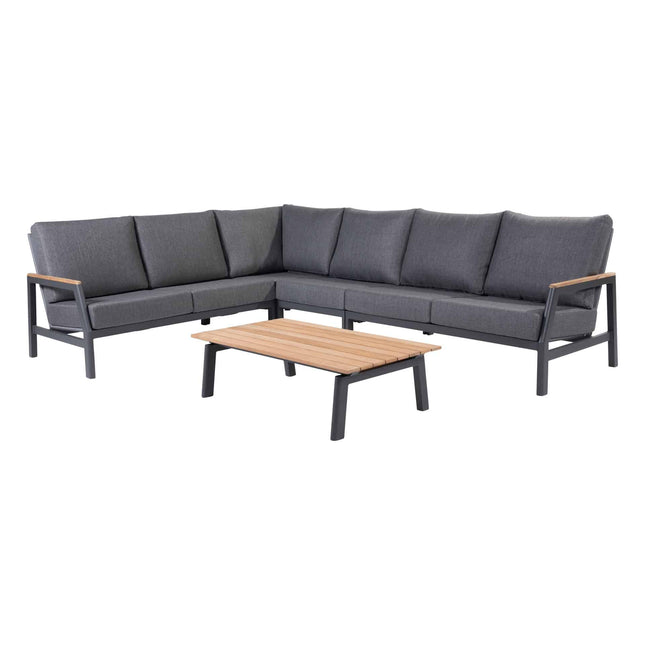 Taste 4SO Ravenna Couchtisch mit Teaktisch -Tisch 120 x 65 x 35 cm