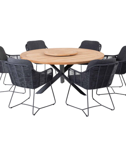 Taste 4SO Belmond Dining Anthrazit + Prado Tabelle 160 Ø cm