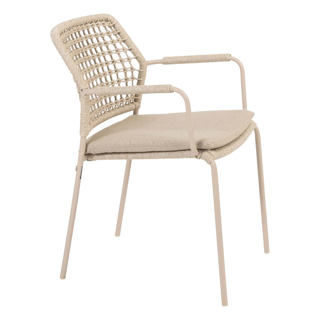 Taste 4SO Barista Essstuhl Latte + Donato Tisch Keramik Latte 160 Ø CM + Lazy Susan