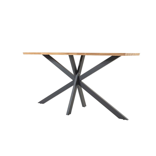 Taste 4SO Prado Bar Table Anthrazit 200 x 70 x 105 cm. Teaktisch -Top