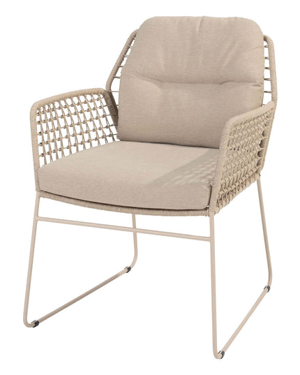 Taste 4SO Albano Essstuhl + Prado Tisch mit Keramik -Tisch -Top -Fass -Latte 240 cm