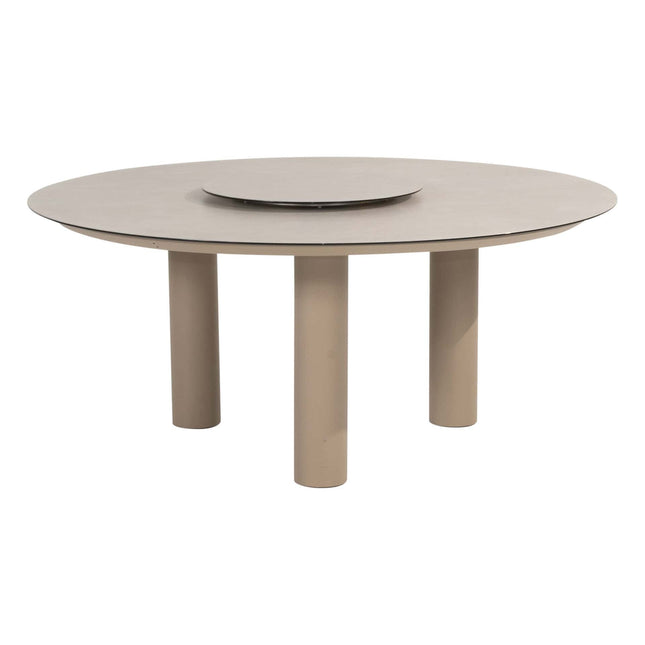Taste 4SO Barista Essstuhl Latte + Donato Tisch Keramik Latte 160 Ø CM + Lazy Susan