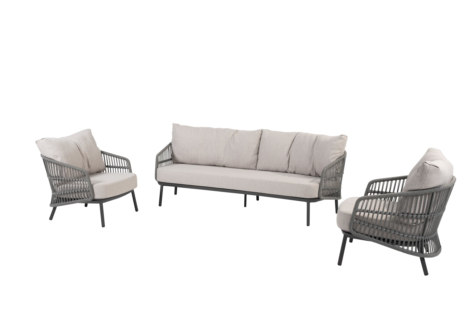 Taste 4SO Alicante loungeset: 3-zits bank + 2x lounge stoel