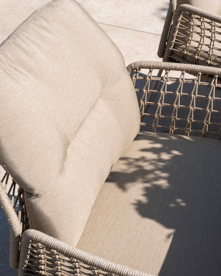 Taste 4SO Albano Essstuhl + Prado Tisch mit Keramik -Tisch -Top -Fass -Latte 240 cm