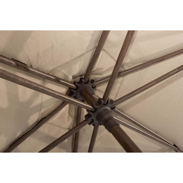 4 Seasons Outdoor Azzurro 300 cm. Ø Strand mit Wenge -Rahmen