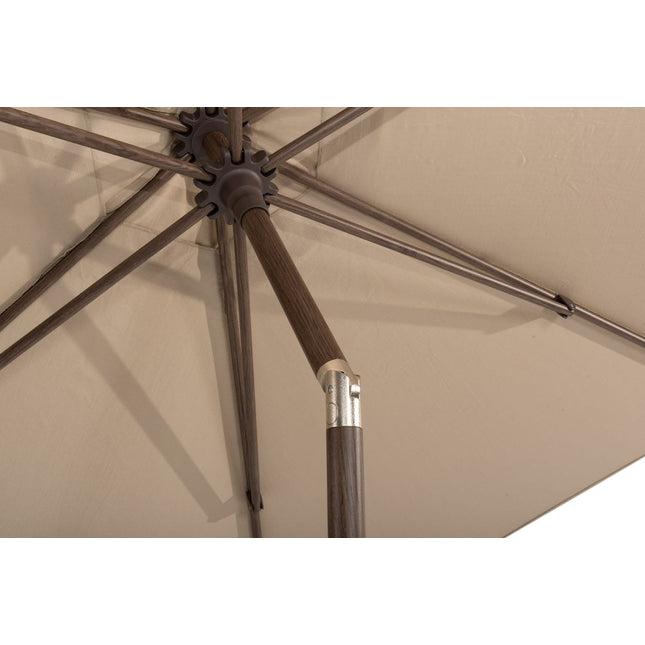 4 Seasons Outdoor Azzurro 300 cm. Ø Strand mit Wenge -Rahmen