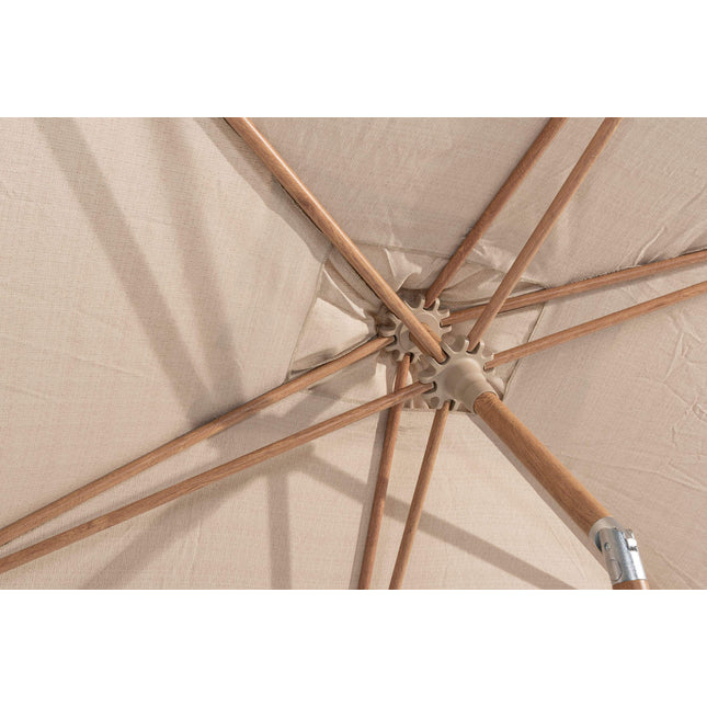 4 Seasons Outdoor Azzurro 200 x 300 cm. Sand mit Holz -Look -Rahmen