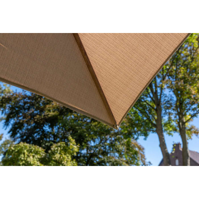 4 Seasons Outdoor Hacienda 300 x 400 cm. Sand mit Holz -Look -Rahmen