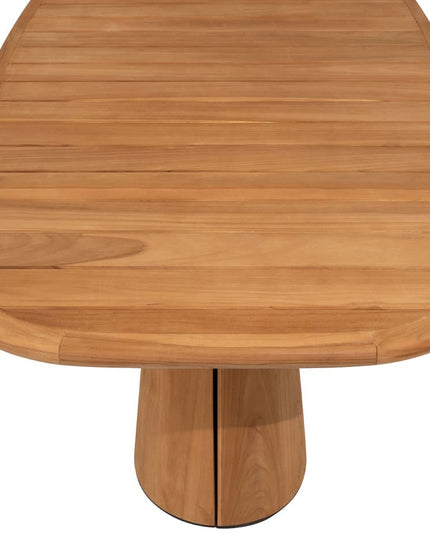 4 Seasons Outdoor Samos Essstuhl + Taste 4SO Capri Tisch-Fass-Form-Teak 240 cm