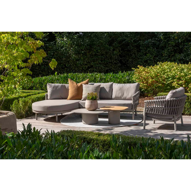 Taste 4SO Demi -Set von 2 Kaffeetischen Latte 50 x 60 und 70 x 80 cm.