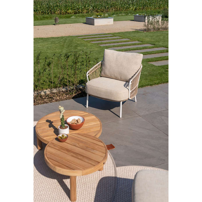 4 Seasons Outdoor Finn Couchtisch Teak 80 cm. Ø (H 25)
