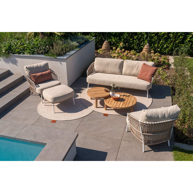 4 Seasons Outdoor Finn Couchtisch Teak 80 cm. Ø (H 25)