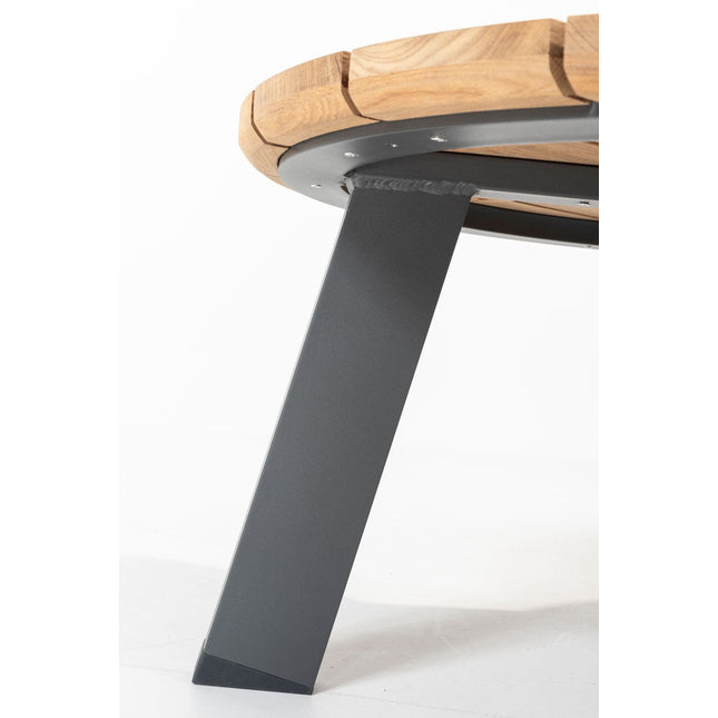 Taste 4SO Emma Set von 2 Kaffeetischen Anthrazit, 65 und 80 cm. Ø Keramik / Teakchen