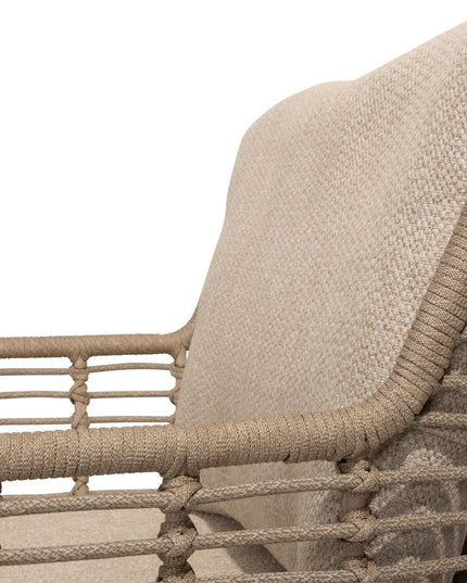 4 Seasons Outdoor Fabrice Essstuhl Latte + Taste 4SO Manolo Tisch Latte mit bedrucktem Keramiktisch Top 240 cm